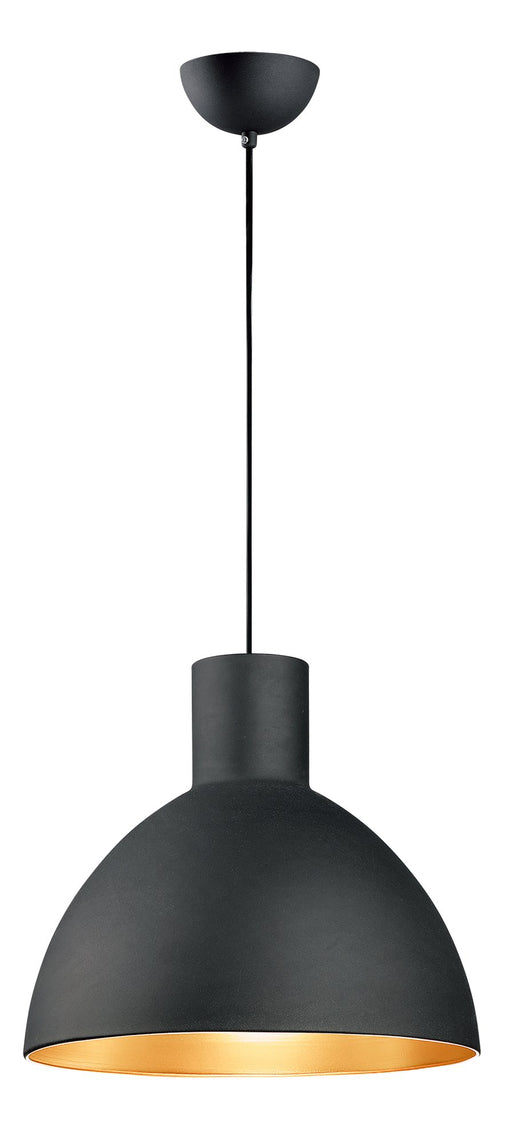 Cora 20" Pendant in Black / Gold