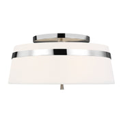 Cordtlandt 3-Light Large Semi-Flush Mount in Polished Nickel