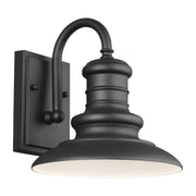 Redding Station 9" Outdoor Wall Lantern in Textured Black