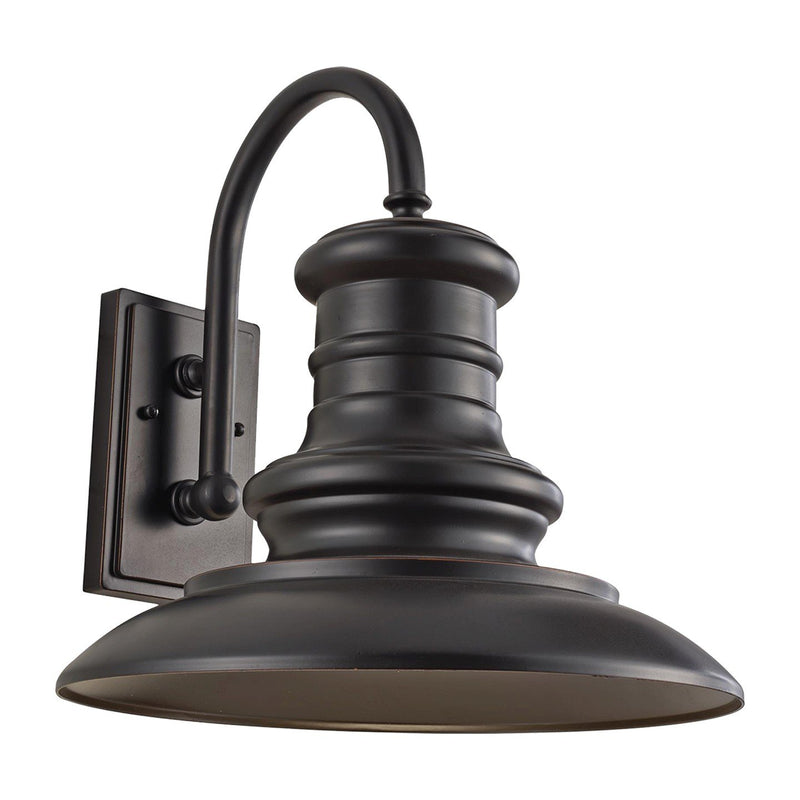 Redding Station 15" Outdoor Wall Lantern in Restoration Bronze