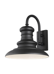 Redding Station One Light Outdoor Wall Lantern in Textured Black
