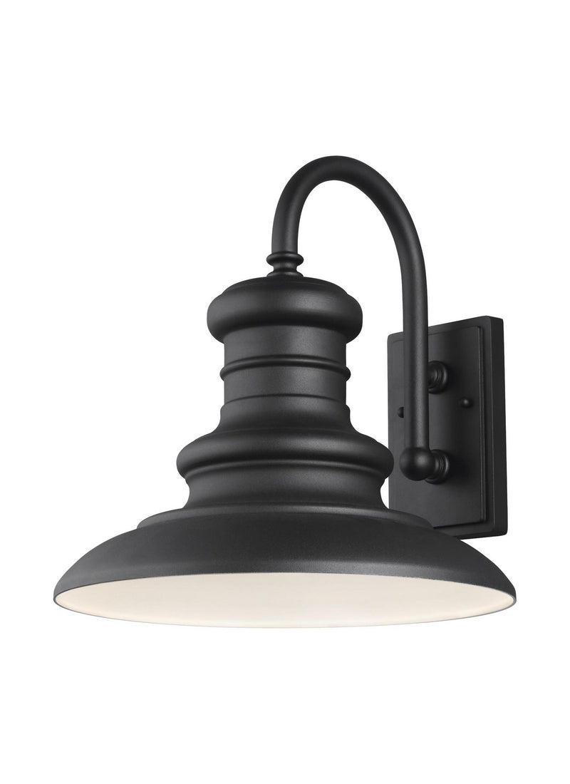 Redding Station One Light Outdoor Wall Lantern in Textured Black
