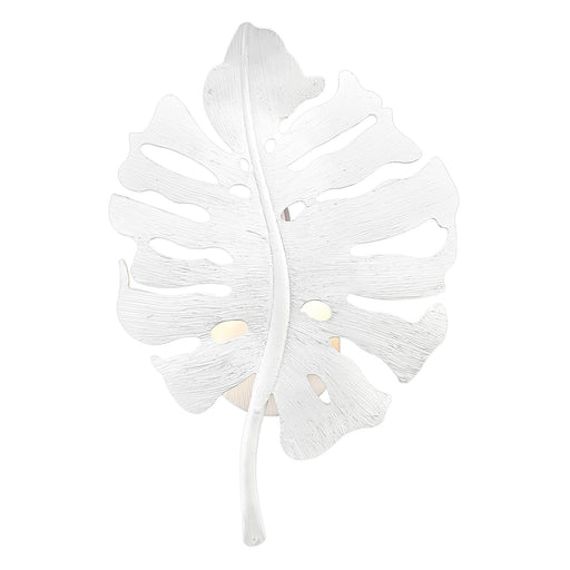 Aruba Wall Sconce in Textured White Plaster