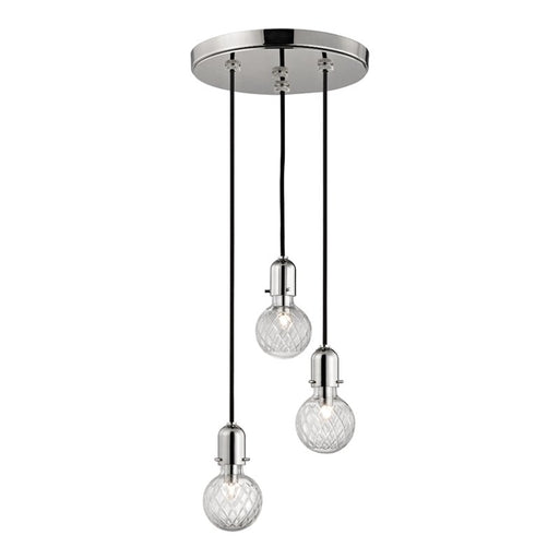 Marlow 3-Light Pendant in Polished Nickel