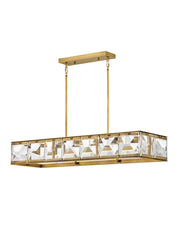 Jolie Linear Pendant in Heritage Brass