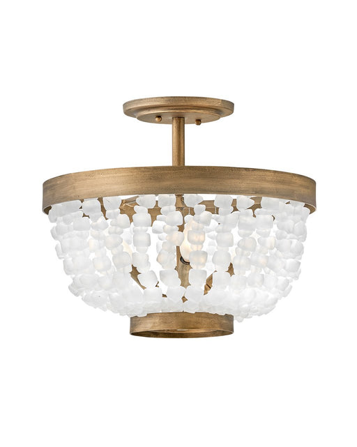 Dune 4-Light Semi-Flush Mount in Burnished Gold