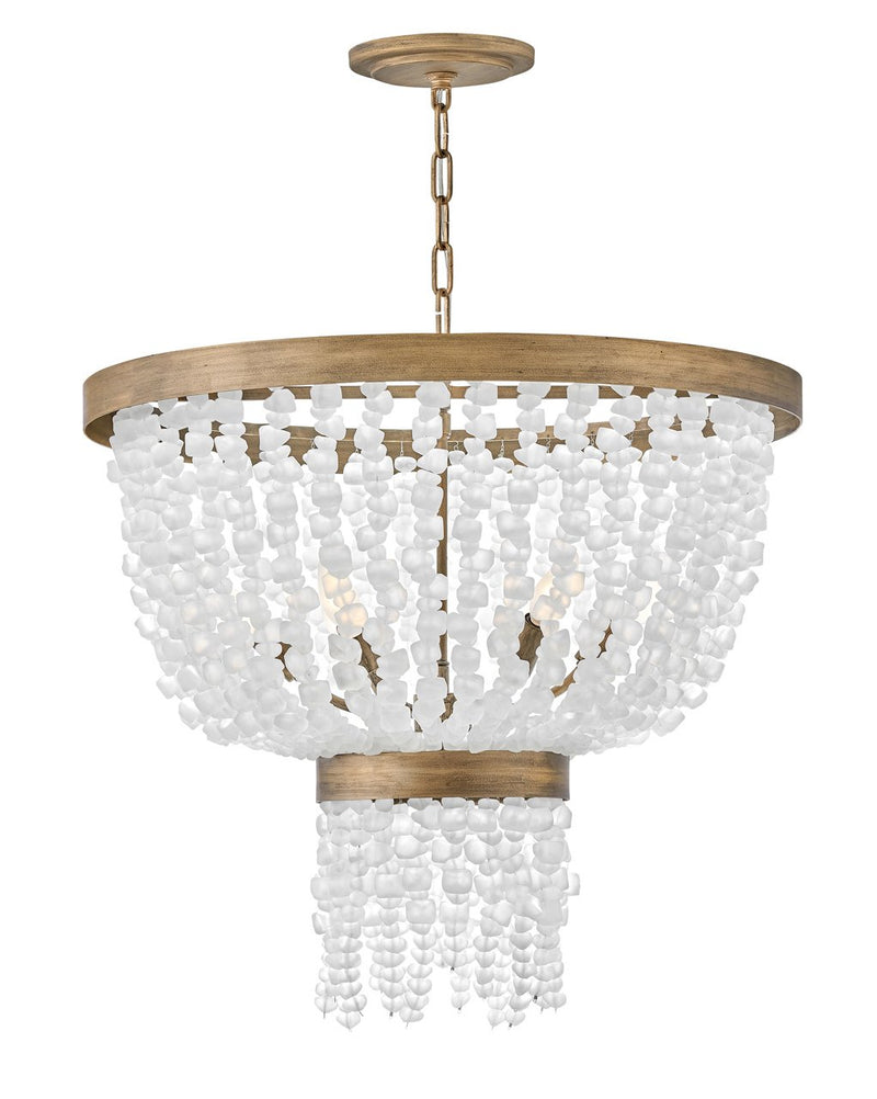 Dune 6-Light Pendant in Burnished Gold