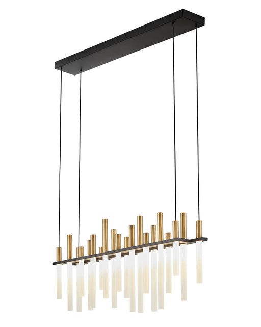 Echo 38.75" LED Linear Chandelier in Black