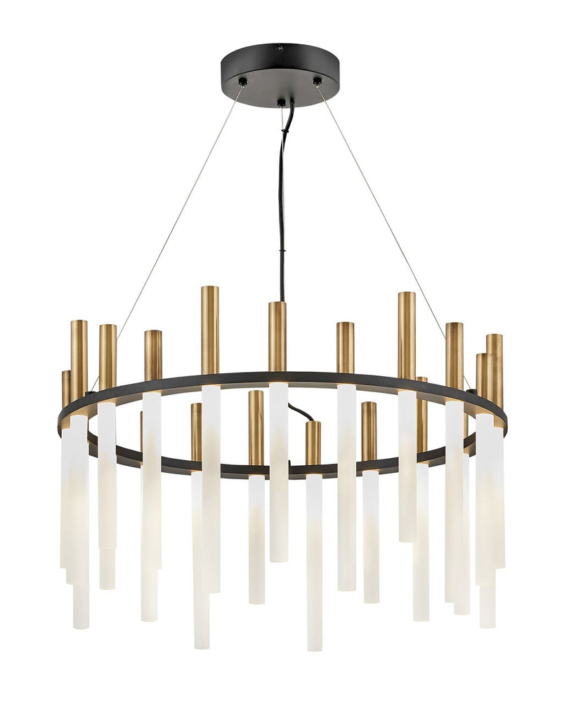 Echo 1-Tier LED Chandelier in Black