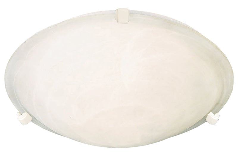 Malaga 4 Light Flush Mount in White