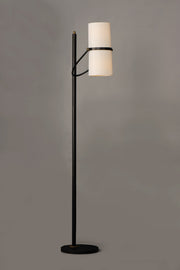 Oscar 2 Light Floor Lamp in Bronze / Antique Brass