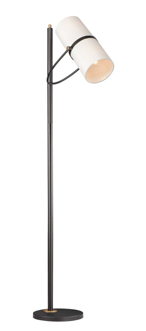 Oscar 2 Light Floor Lamp in Bronze / Antique Brass