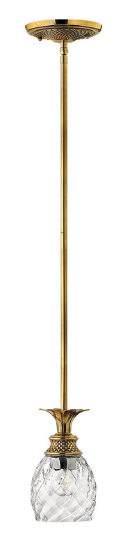 Plantation Mini Pendant in Burnished Brass