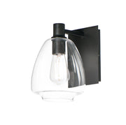 Babylon 1 Light Wall Sconce in Black