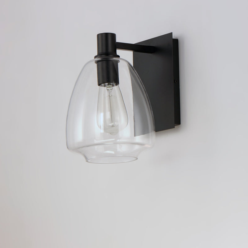 Babylon 1 Light Wall Sconce in Black