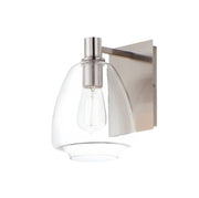 Babylon 1 Light Wall Sconce in Satin Nickel