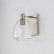 Babylon 1 Light Wall Sconce in Satin Nickel