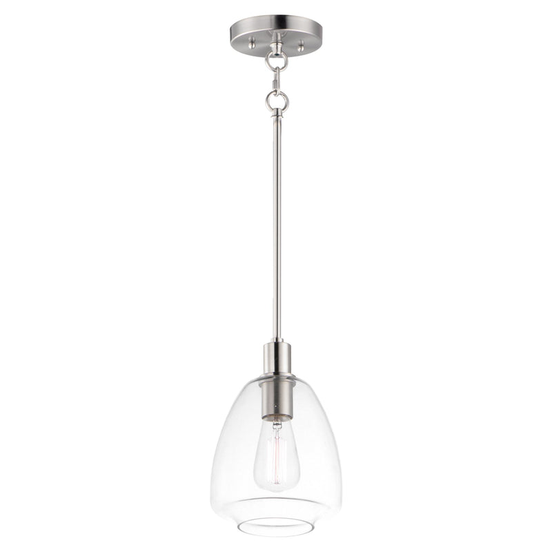Babylon 7.25" Pendant in Satin Nickel