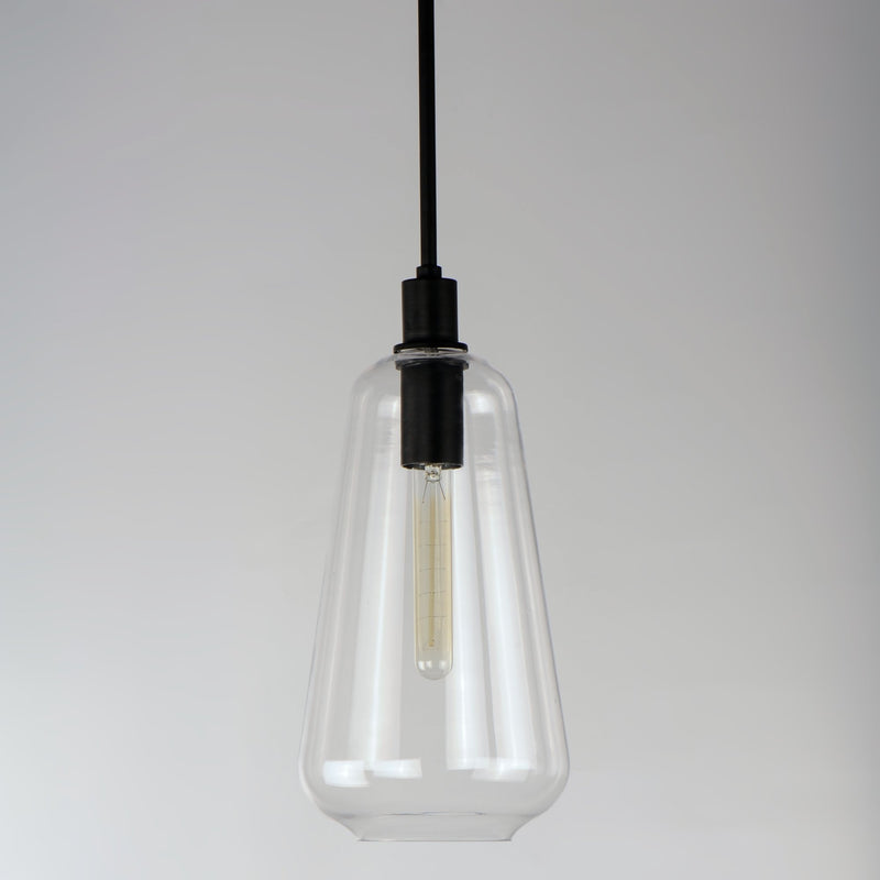 Babylon 7.5" Cylinder Pendant in Black