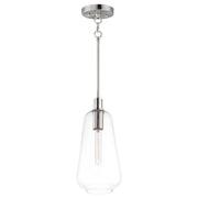 Babylon 7.5" Cylinder Pendant in Satin Nickel