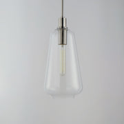 Babylon 7.5" Cylinder Pendant in Satin Nickel