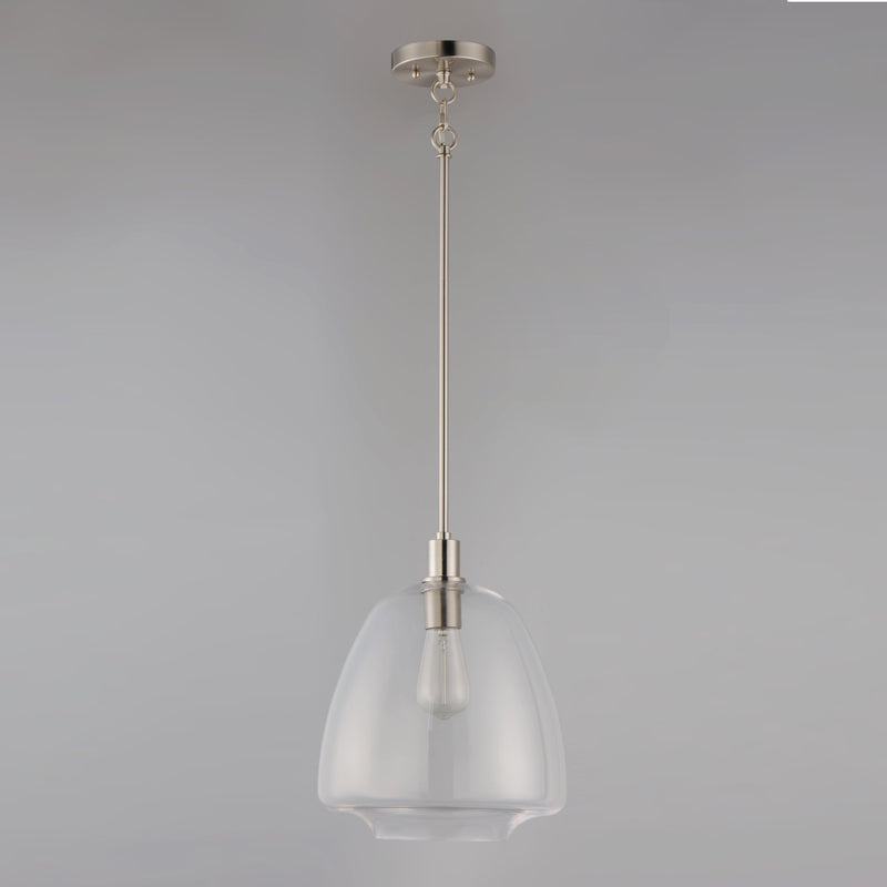 Babylon 11.5" Pendant in Satin Nickel