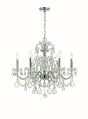 Imperial 6-Light Chandelier in Polished Chrome - Lamps Expo