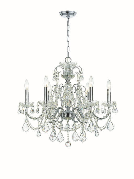 Imperial 6-Light Chandelier in Polished Chrome - Lamps Expo