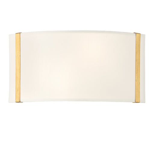Fulton Two Light Wall Mount in Antique Gold