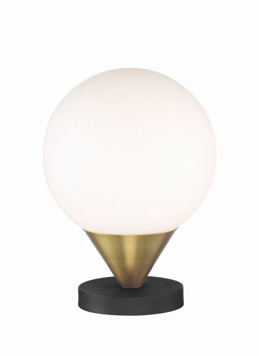 Alluria Table Lamp in Weathered Black with Autumn Gold