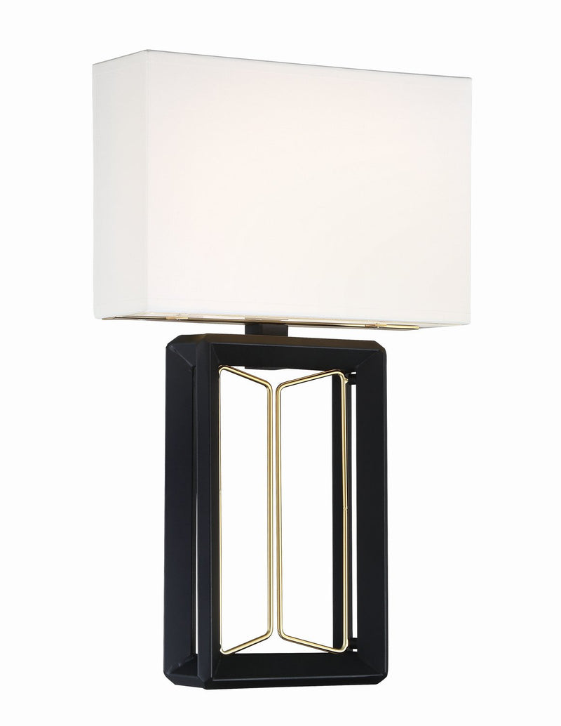 Sable Point LED Wall Sconce in Sand Black with Honey Gold
