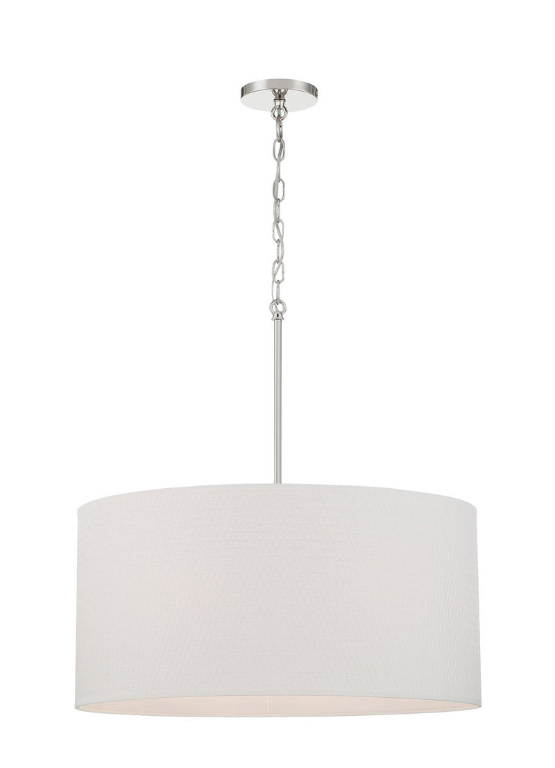 Palmetto 6-Light Pendant in Polished Nickel