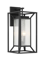Harbor View 4-Light Small Outdoor Wall Lantern in Sand Coal