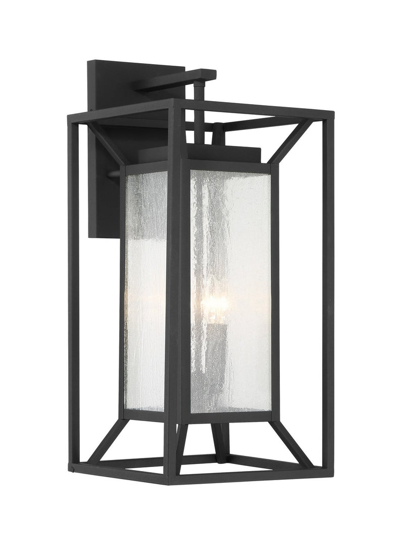Harbor View 4-Light Small Outdoor Wall Lantern in Sand Coal