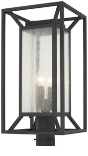 Harbor View 4-Light Outdoor Post Light in Sand Coal