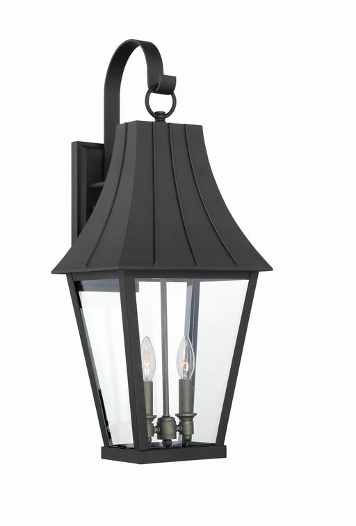 Chateau Grande 2-Light Outdoor Wall Lantern in Sand Coal w/Gold