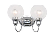 Ballord 2 Light Bath Vanity in Polished Chrome