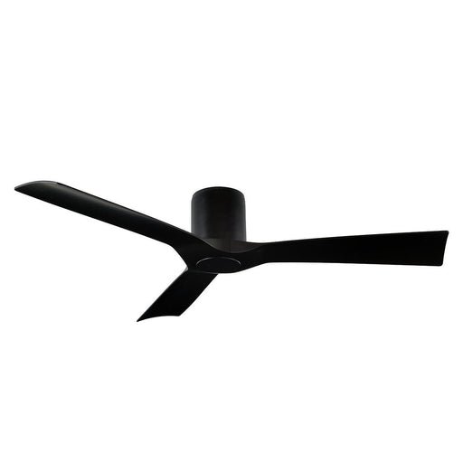 Aviator 54" Outdoor Flush Mount Ceiling Fan in Matte Black
