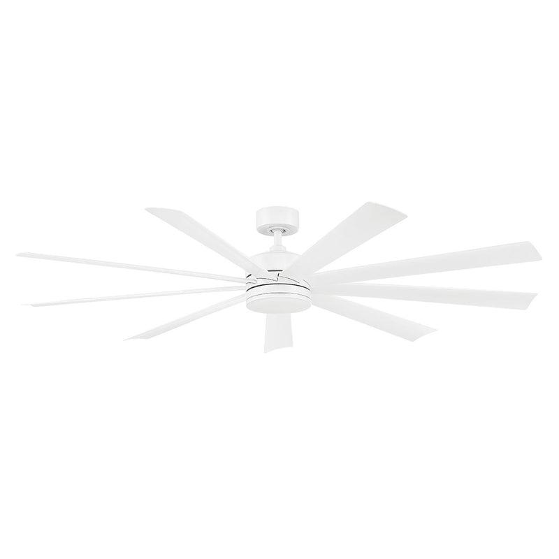 Wynd XL 72" Outdoor Ceiling Fan with Light in Matte White