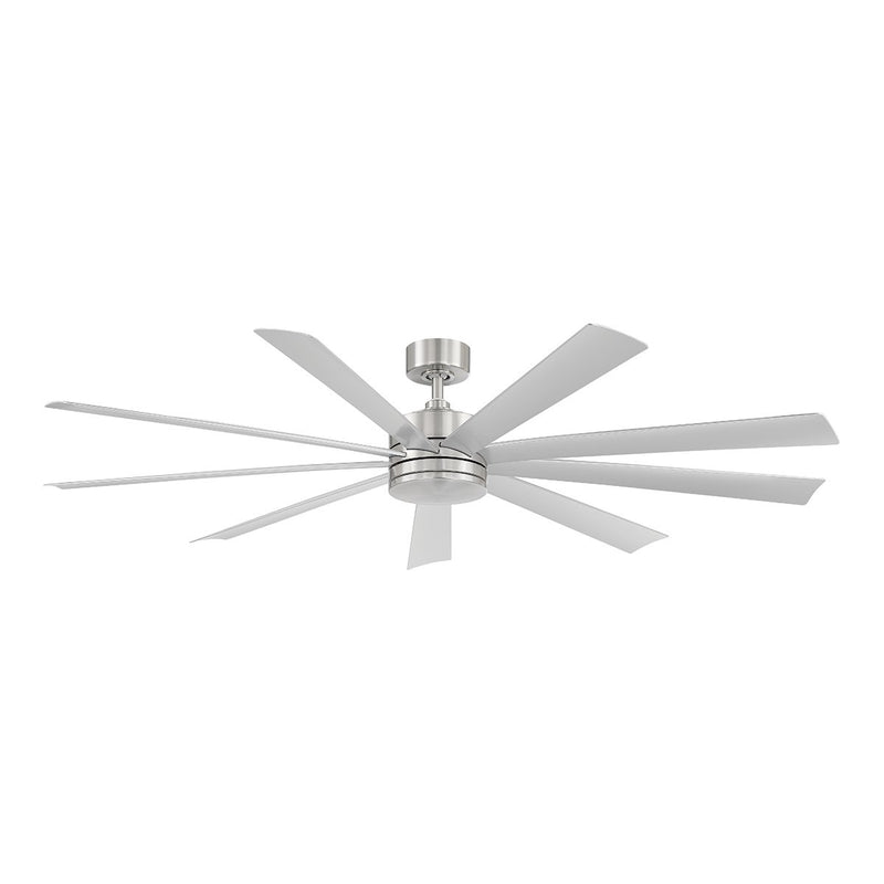 Wynd XL 72" Outdoor Ceiling Fan with Light in Stainless Steel