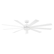 Wynd XL 72" Outdoor Ceiling Fan with Light in Matte White