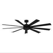 Wynd XL 72" Outdoor Ceiling Fan with Light in Matte Black
