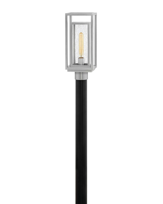 Republic Medium Post or Pier Mount Lantern in Satin Nickel