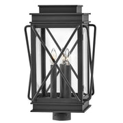 Montecito Large Outdoor Post Light in Museum Black
