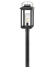 Atwater Medium Post or Pier Mount Lantern in Black