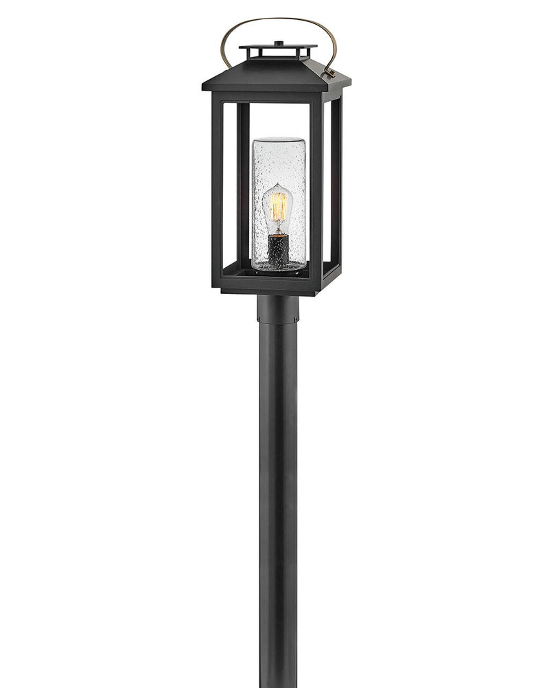 Atwater Medium Post or Pier Mount Lantern in Black
