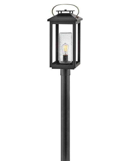 Atwater Medium Post or Pier Mount Lantern in Black