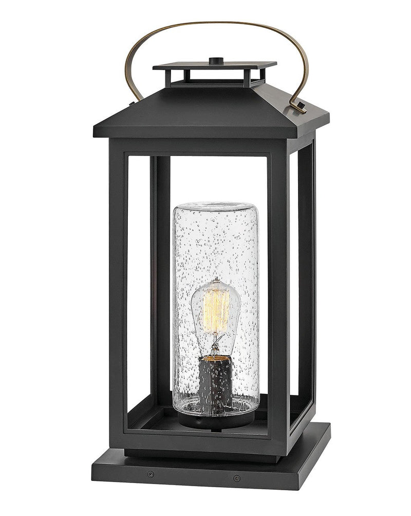 Atwater Outdoor Pier Mount Light in Black