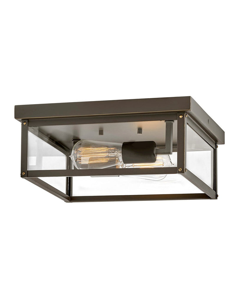Beckham 2-Light Outdoor Flush Mount in Oil Rubbed Bronze