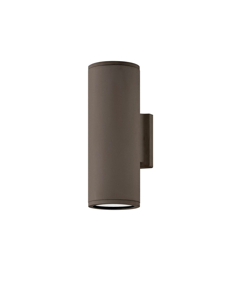 Silo 2-Light 12" Outdoor Wall Sconce in Architectural Bronze